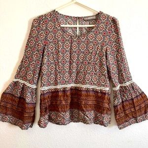 Addie Boho Hippie Cottagecore Top